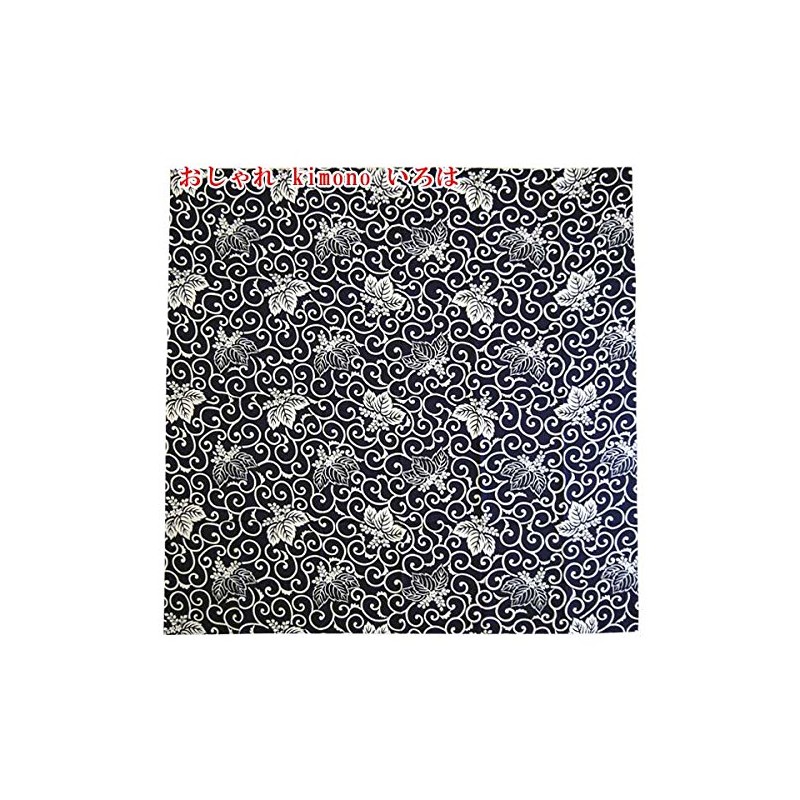 Paulownia Arabesque Furoshiki, Special Selection Main Dye, Navy Blue, Broad