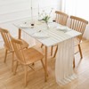 AOKSUNOVA Table Runner Chiffon Yellow Table Runner Beige Cream Tulle