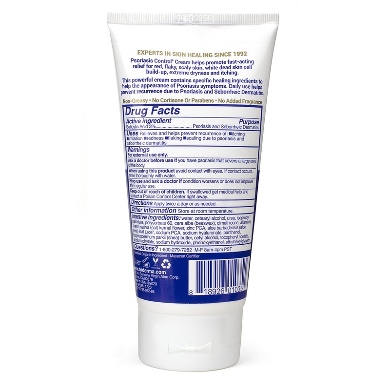 TriDerma Psoriasis Control Face & Body Cream - Maximum Strength