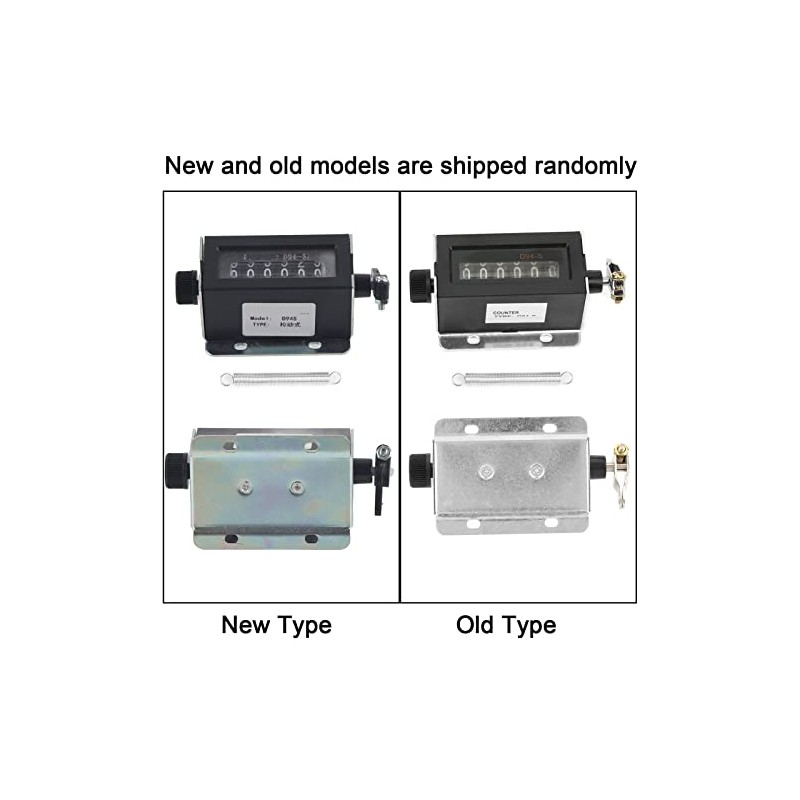 YWBL-WH D94-S Mechanical Counter 6-Digit Resettable Mechanical Draw Counter Counting