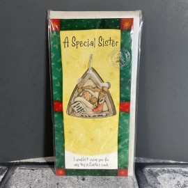 History & Heraldry A Special Sister Christmas Ornament And Card Set Hand Painted Tree Decoration