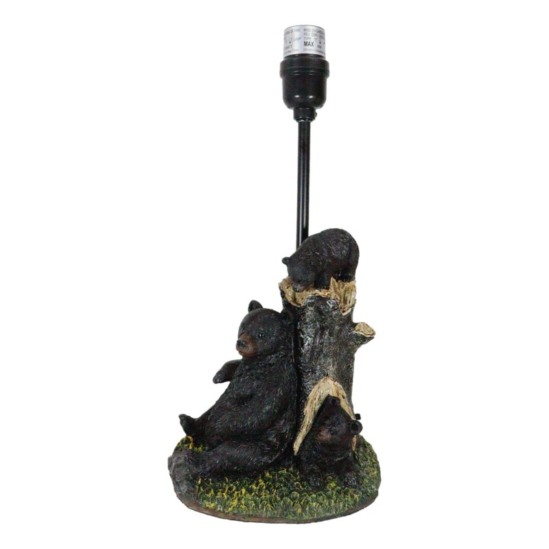 Ebros Gift Adorable Black Bear With Cubs Hide And Seek