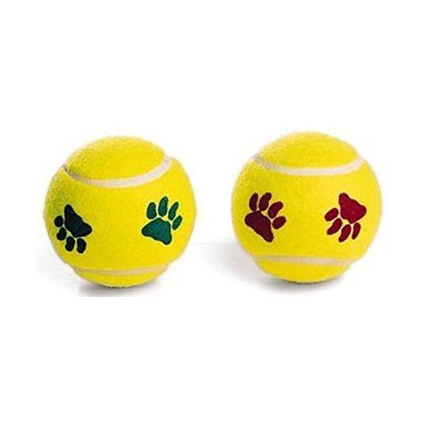 Ethical Mint Flavor Pawprint Tennisball for Dogs, 2-Pack