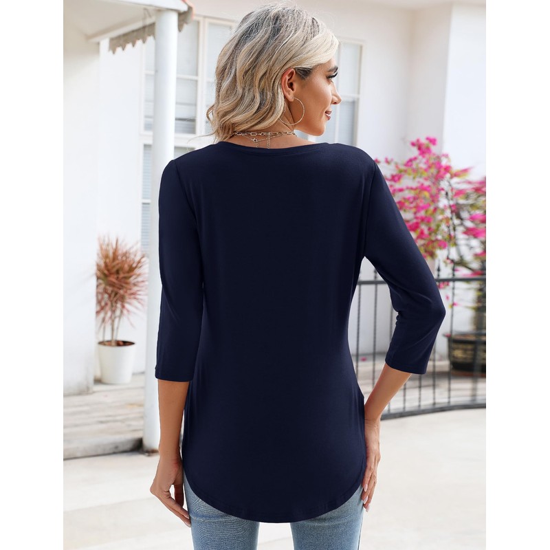 KTILG Womens Summer Tops 2024 Dressy Casual Long Sleeve Shirts
