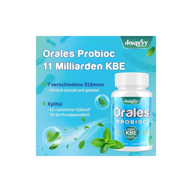 Joiavvy Oral Probioc 11 Billion CFUs for Oral Flora, 7-in-1