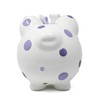 Child to Cherish Ceramic Polka Dot Piggy Bank for Girls,