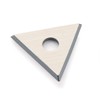 Bahco 449 L-Inch Triple-Edge Triangle Scraper Blade, 1", Silver