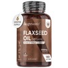 Flaxseed Oil Capsules - 2000mg per 2 Softgels - 180