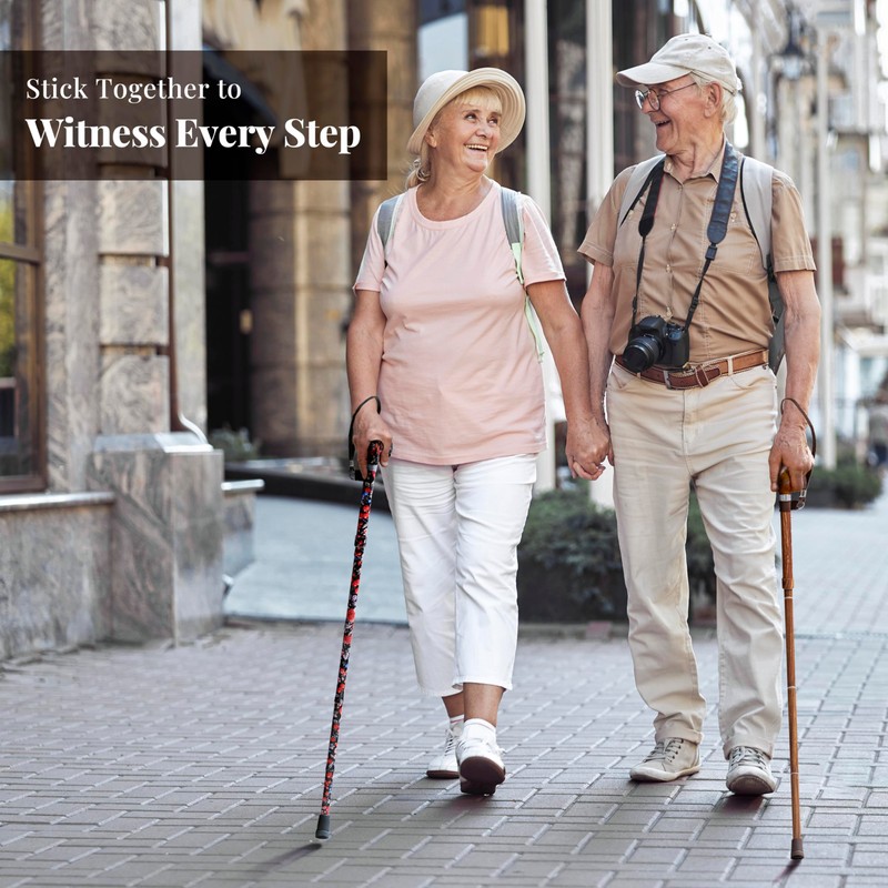 [Combo] Merry Sticks Lightweight Foldable Walking Canes for Women and