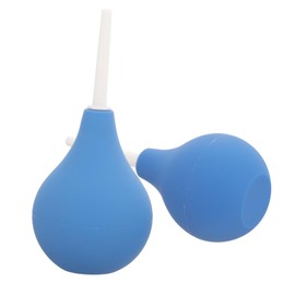 Mobestech 2pcs Durable Ear Washing Squeeze Bulb Small Medium for Ear Cleaning Gentle Pressure Design for Adults and Boy Girl Portable Care Tool Blue