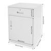 HAPPCUCOE 1 Drawer File Cabinet,Vertical File Storage Cabinet with Lock,