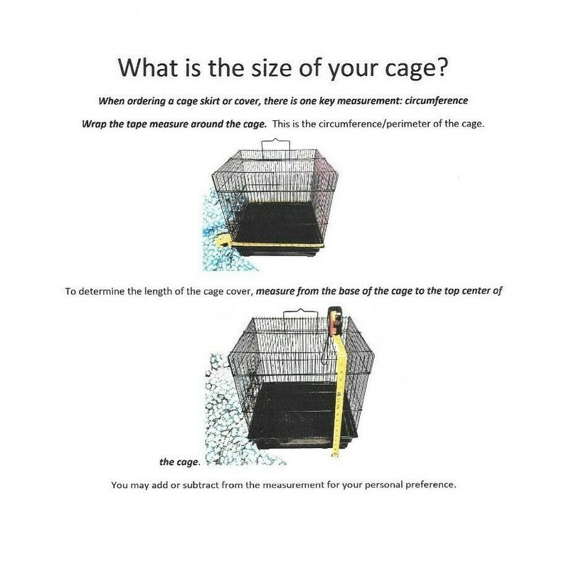 fortheBIRDS! LARGE Bird CAGE Seed Catcher SKIRT ONLY "Dark Blue"