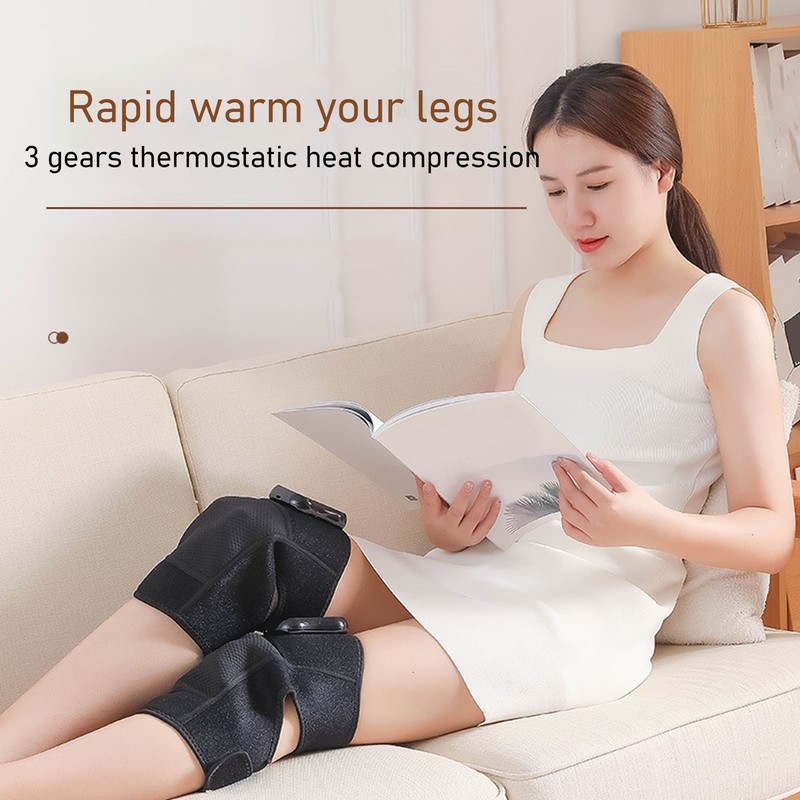 Heated Knee Brace Wrap Knee 3 Strength Mode Stress Relief