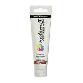 Daler-Rowney System3 Acrylic Paint, Plastic Tube, Heavy Body, 2oz - 59 ml, Burnt Sienna