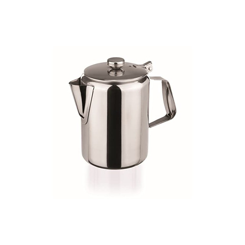 Stainless Steel Coffee Pot 1000 ml with Hinged Lid Highly