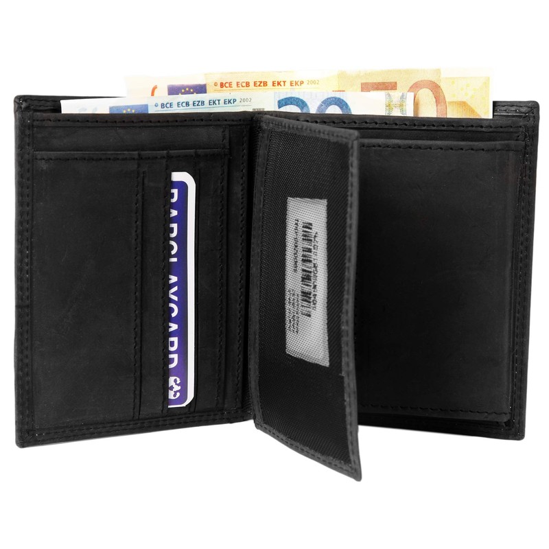 LEONARDO VERRELLI 3000205 Men's Genuine Leather Wallet Suede 9 x