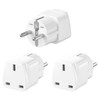 HITRENDS Travel Adapter, UK to EU Adapter, Adapter Plug England