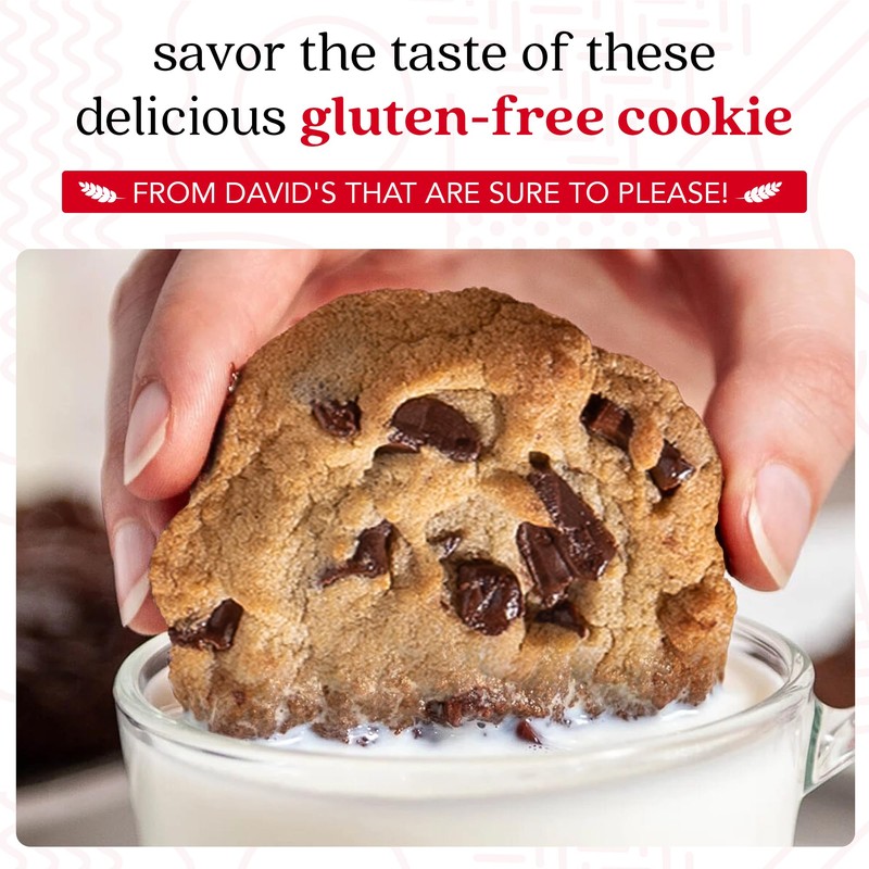 David's Cookies Gluten-Free Chocolate Chip Cookies 9-pack - Gourmet Cookies