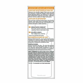 Garnier Express Aclara Sérum Facial con Vitamina C + Niacinamida Anti Manchas, Hidrata, Ilumina, Unifica el Tono y Reduce las Manchas Oscuras, Dejando
