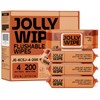 JOLLY WIPE XL Flushable Wipes for Adults, Women and Men,