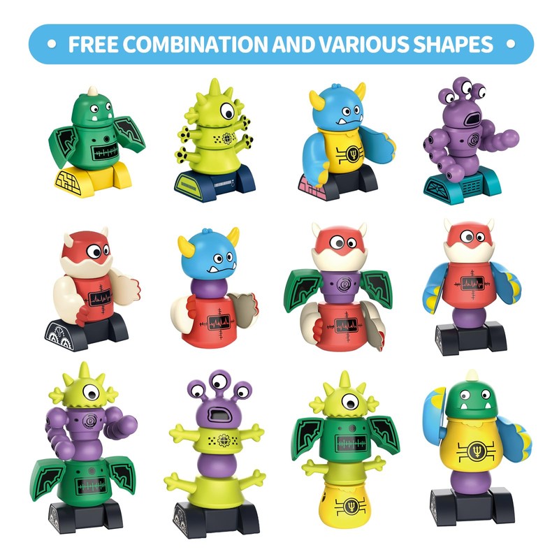 Cooldele STEM Magnetic Robot Toys for Kids Ages 3-8, Transformable