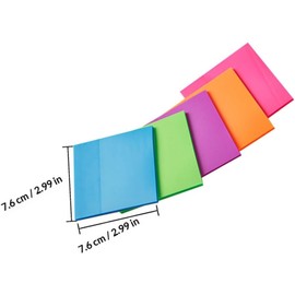 5piezas Bloc de Notas Adhesivas Transparente Pet Pegatinas Mensajes Portátiles para Oficina Escuela y Hogar Adhesivo Duradero Fácil de Transportar Color Aleatorio Varios estilos