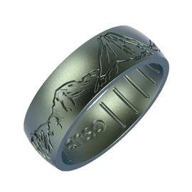 Enso Rings x Chris Burkard Silicone Rings - Comfortable and Flexible - Molten - Volcanic Ash - Size 8