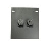 Recessed Floor Pocket Stage Box Loaded w/ 2 NCJ6FI-S Neutrik