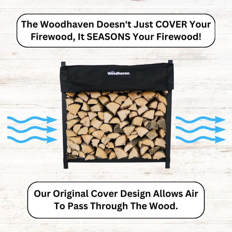 Woodhaven Standard Seasoning Replacement Cover - Black (5 Foot)