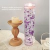 50 Pcs Pearl String for Floating Candles Centerpiece, Purple Faux
