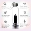 SAOI Crystal Water Bottle - Black Obsidian Gemstone Infused Elixir