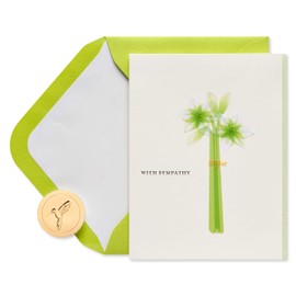 Papyrus Sympathy Card (Sympathy Lilies)
