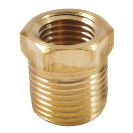 Forney 75535 Brass Fitting, Bushing, 1/4-Inch Female to 3/8-Inch Male NPT