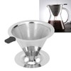 Coffee Dripper Stainless Steel Reusable Pour Over Coffee Dripper for