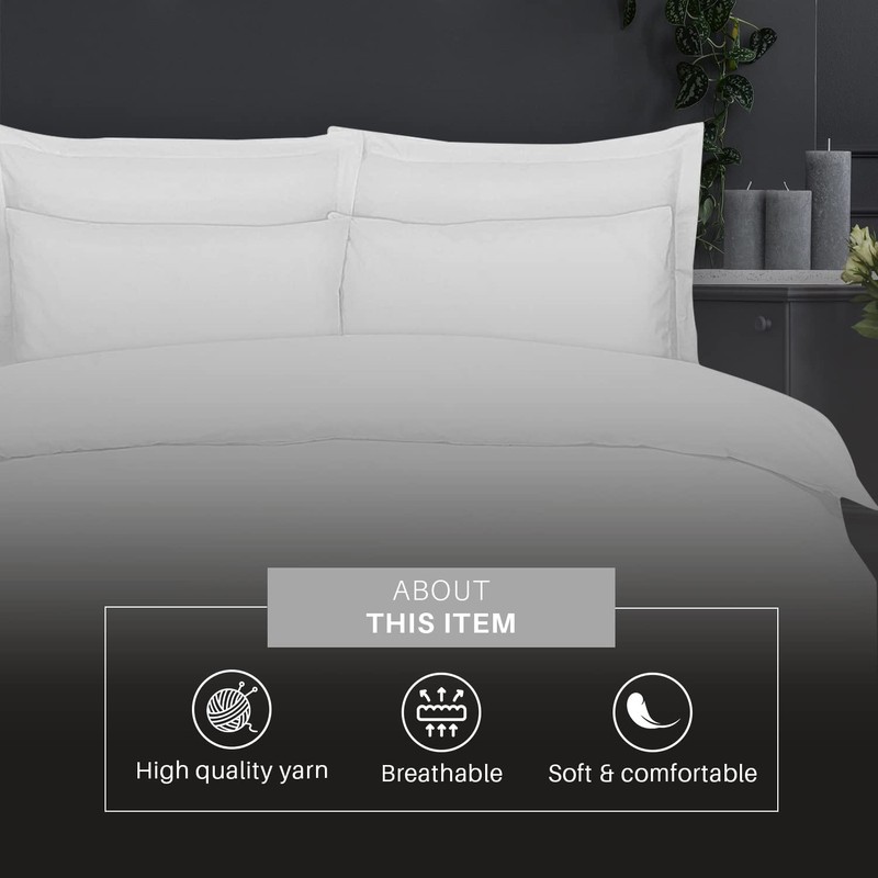 DTEX HOMES 100% Egyptian Cotton Duvet Quilt Cover Sets With