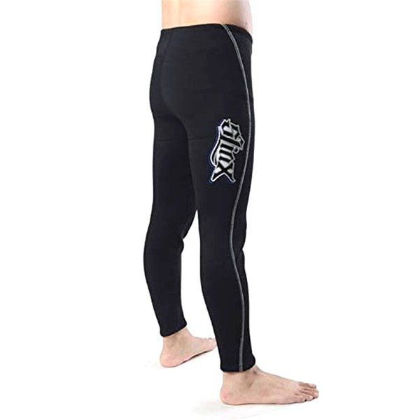 PAWHITS Wetsuit 3mm Neoprene Pants Thermal Diving Pants with High Waist for Adult Women Men (L)