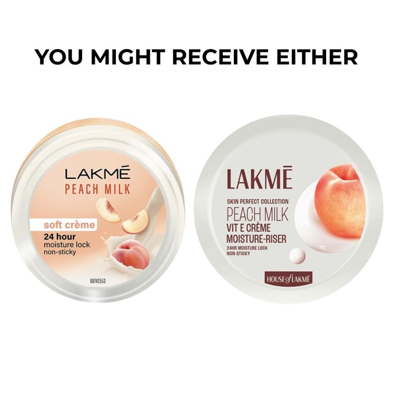 Lakme Peach Milk Soft Crème Moisturizer,Light Weight face cream with