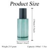 100ml/3.3oz Dark Green Empty Glass Lotion Pump Bottles with Black