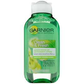 Garnier Clean & Fresh Eye Make-Up Remover / Make-Up Remover Removes Even Waterproof Make-Up (with Grape Extract) Ophthalmologically Tested, Pack of 1 - 125 ml