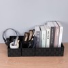 Posprica Woven Storage Baskets for Organizing, Small Black Baskets Cube