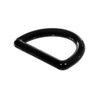 PARACORD PLANET Lightweight Black Plastic D-Ring (3/4 Inch, 20 Pack)