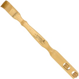 BambooMN 17 Inch Bamboo Wooden Back Scratcher Knobby Massage Roller Handle for Itching Stress Relief, 1 Unit