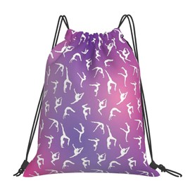 Vodbne Gymnastics Grip Bag, Sports Gym Drawstring Backpack Bags, Gymnastics Gifts for Women