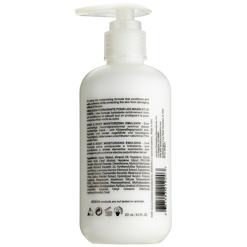JESSICA Body Lotion, Hand and Body Moisturising Emulsion, Hydrating for