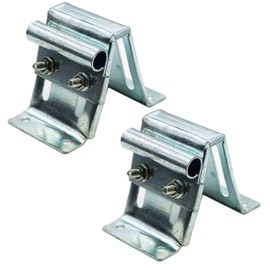 Adjustable Top Roller Bracket for Residential Doors, Galvanized Fixture Bracket (2 Pack)