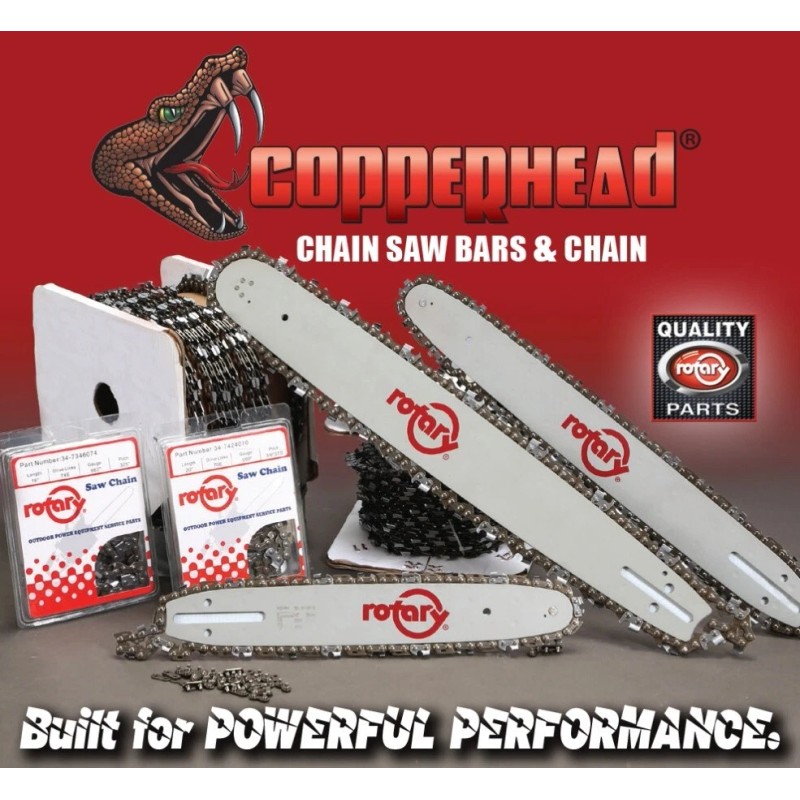 For STIHL COPPERHEAD 20" BAR, PRO SEMI-CHISEL SAW CHAIN &