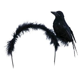 Western F.a.s.h.i.o.n Small Crow Headband, Black