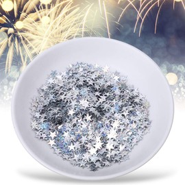 60g Star Confetti, AB Colors Glitter Star Table Confetti Stars Sequin para decoraciones de fiesta de boda(Plata) Remates