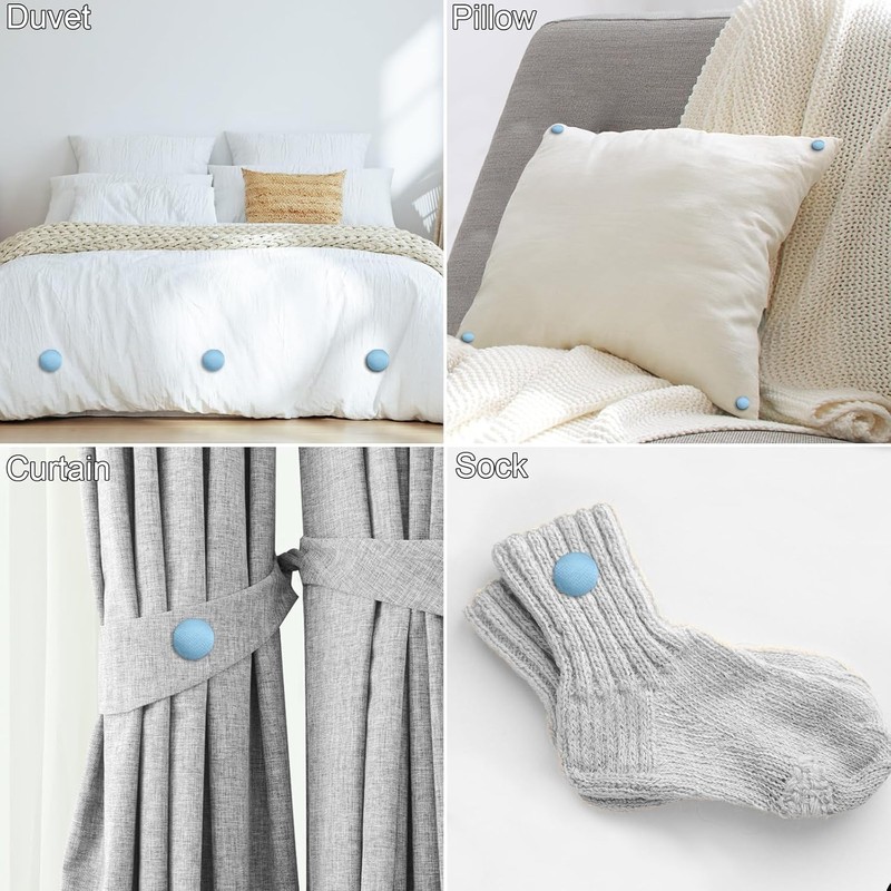 Yharnamite 20 Pcs Duvet Pins, Cover Holding Clip, Reusable Quilt