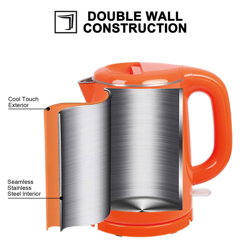 Secura Stainless Steel Double Wall Electric Kettle Water Heater for